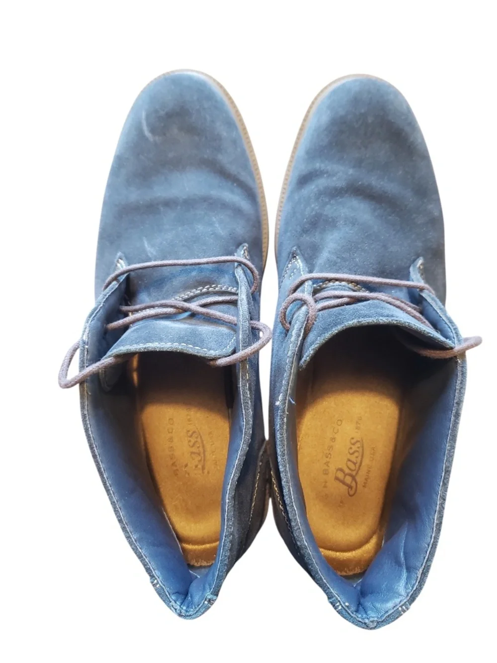 Bass Navy Blue Suede Chukka Boots Size 7.5